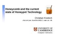 Honeycomb and the current state of Honeypot Technology