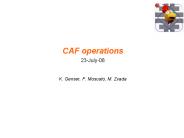 CAF operations