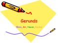 Gerunds PowerPoint PPT Presentation