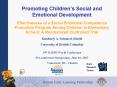 Promoting Childrens Social and Emotional Development PowerPoint PPT Presentation
