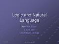 Logic and Natural Language PowerPoint PPT Presentation