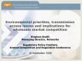 Environmental priorities, transmission access issues and implications for wholesale market competiti PowerPoint PPT Presentation