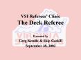 VSI Referees PowerPoint PPT Presentation
