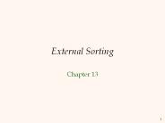 External Sorting