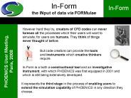 In-Form the INput of data via FORMulae