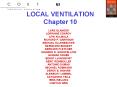 LOCAL VENTILATION Chapter 10 PowerPoint PPT Presentation