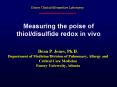 Measuring the poise of thioldisulfide redox in vivo PowerPoint PPT Presentation