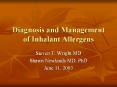 Diagnosis and Management of Inhalant Allergens PowerPoint PPT Presentation