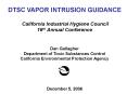 DTSC VAPOR INTRUSION GUIDANCE PowerPoint PPT Presentation