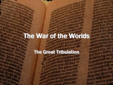 The War of the Worlds