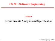 CS 501: Software Engineering