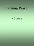 Evening Prayer PowerPoint PPT Presentation