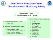 Global Monsoon Team Lead