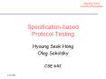 Specification-based%20Protocol%20Testing PowerPoint PPT Presentation