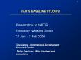 SAITIS BASELINE STUDIES PowerPoint PPT Presentation