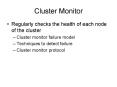 Cluster Monitor PowerPoint PPT Presentation