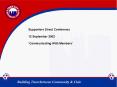 Supporters Direct Conference PowerPoint PPT Presentation