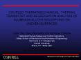 COUPLED THERMOMECHANICAL, THERMAL PowerPoint PPT Presentation