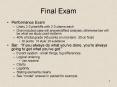 Final Exam PowerPoint PPT Presentation