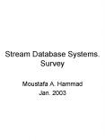 Stream Database Systems' Survey PowerPoint PPT Presentation