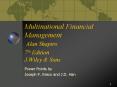 Multinational Financial Management Alan Shapiro 7th Edition J.Wiley PowerPoint PPT Presentation