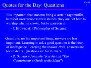 Quotes for the Day: Questions
