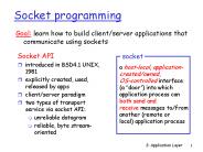 Socket programming