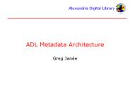 ADL Metadata Architecture
