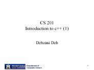 CS 201 Introduction to c   (1)