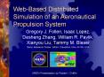 WebBased Distributed Simulation of an Aeronautical Propulsion System PowerPoint PPT Presentation
