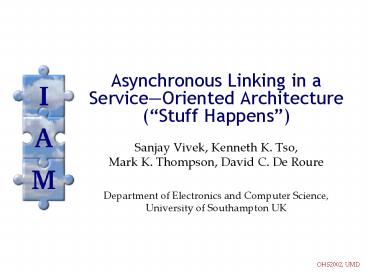 Asynchronous Linking in a Service