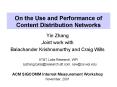 On the Use and Performance of Content Distribution Networks PowerPoint PPT Presentation