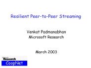 Resilient Peer-to-Peer Streaming