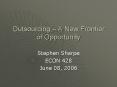 Outsourcing  PowerPoint PPT Presentation