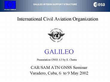 International Civil Aviation Organization