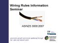 Wiring Rules Information Seminar PowerPoint PPT Presentation