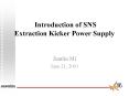 Introduction of SNS Extraction Kicker Power Supply PowerPoint PPT Presentation
