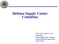 Defense Supply Center Columbus PowerPoint PPT Presentation