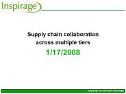 Supply chain collaboration