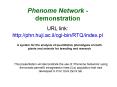 Phenome Network demonstration PowerPoint PPT Presentation