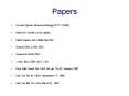 Papers PowerPoint PPT Presentation