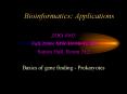 Bioinformatics: Applications PowerPoint PPT Presentation