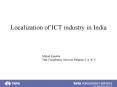 Localization of ICT industry in India PowerPoint PPT Presentation