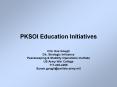 PKSOI Education Initiatives PowerPoint PPT Presentation