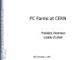 PC Farms at CERN PowerPoint PPT Presentation