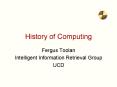 History of Computing PowerPoint PPT Presentation