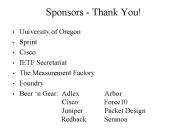 Sponsors Thank You