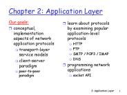 Chapter 2: Application Layer