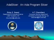 AdaSlicer: An Ada Program Slicer