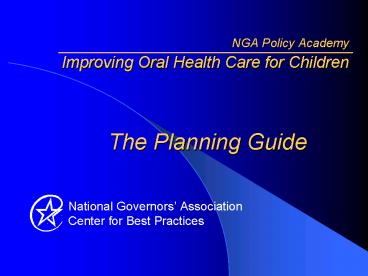 National Governors Association Center for Best Practices